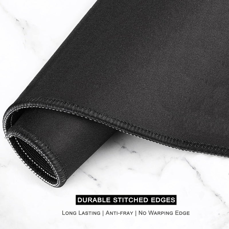 Auhoahsil Large Gaming Mouse Pad, Beach Theme XXL 35.4 x 15.7 in Desk Pad Stitched Non-Slip Rubber Long Computer Mousepad Thin Extended Full Size Desk Mat for Desktop, Laptop, Wireless Mice, Blue - Image 5